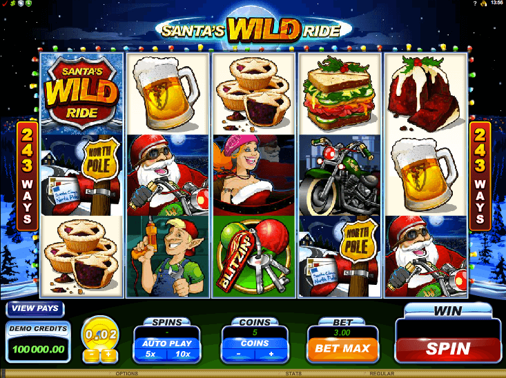 santas wild ride slots